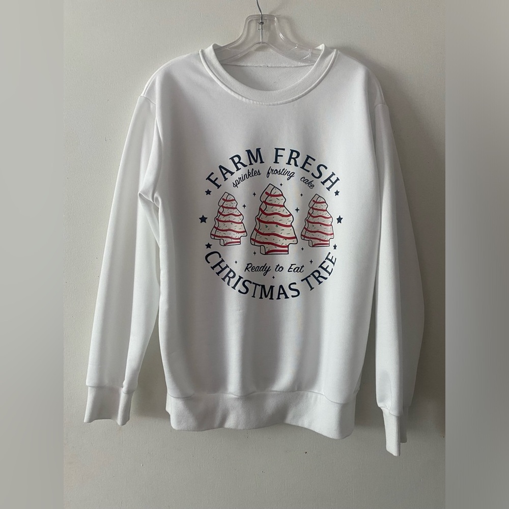 Little Debbie White Christmas Tree Sweatshirt - Picture 2 of 3